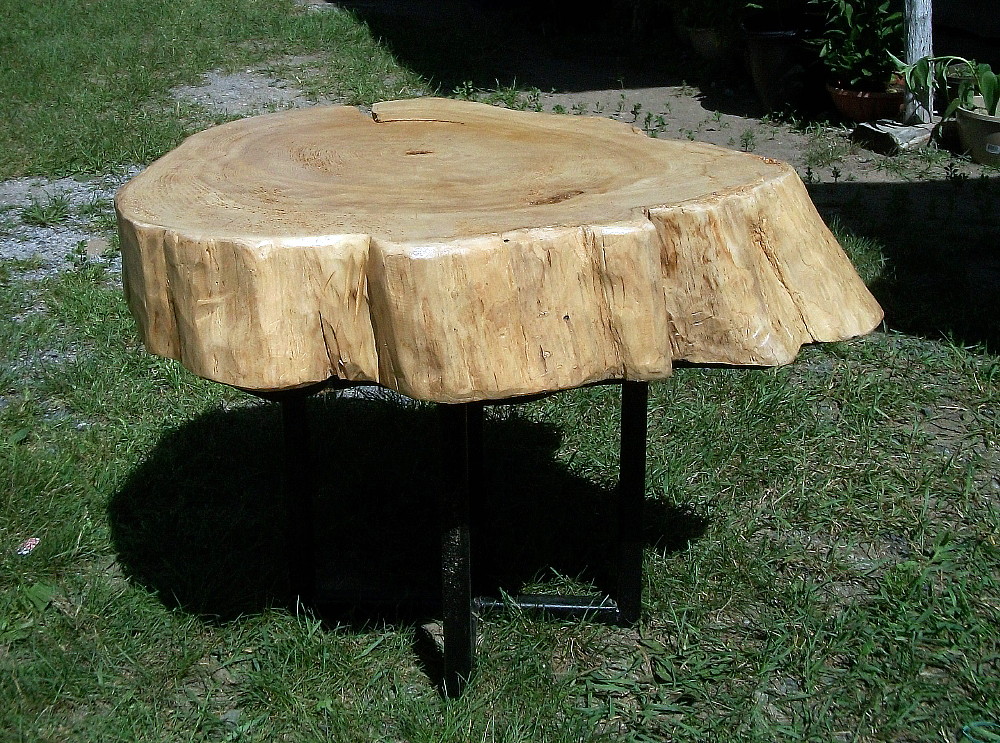 cedar slice coffee table