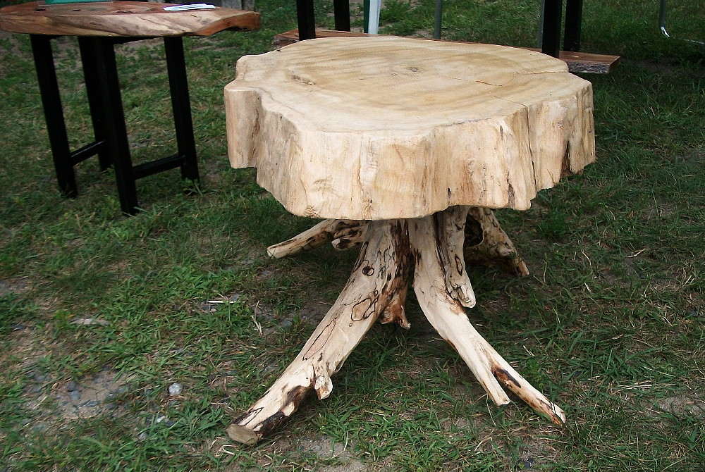 cedar slice coffee table